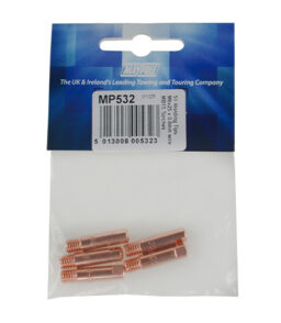 MP532 6mm Welding Tips 0.8mm Thread x 25mm Length MB15 Display Packed