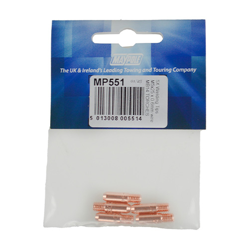 MP551 0.6mm x 18mm Welding Contact Tip MB14 Torches Display Packed