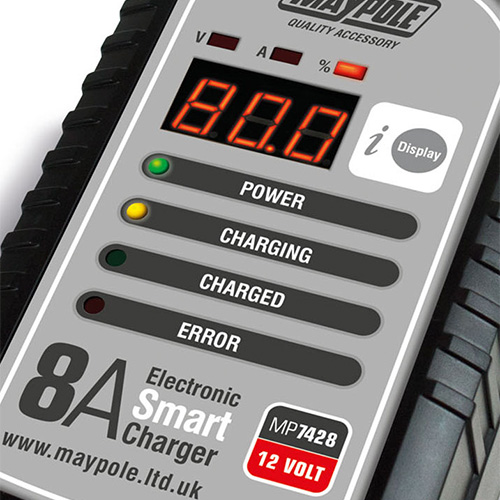MP7428 8A 12V Electronic Smart Charger - Image 4
