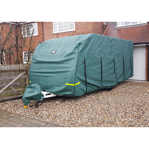MP9532 Approx. 4.1-5m (14-17') Premium Green 4-Ply Caravan Cover - Image 10