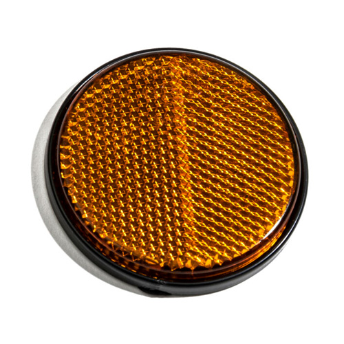 MP155SSB Radex Round Amber Self Adhesive Reflector