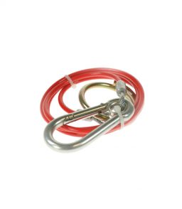 MP501B 1m x 3mm Red PVC Breakaway Cable