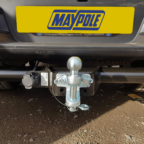 MP82 50mm Ball And Pin Hitch Silver