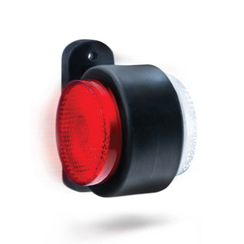 MP8702B WAS 10-30V LED Red/White Outline Marker Lamp