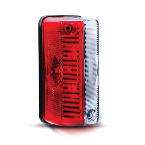 MP874B Radex Outline Red/White Bulb Side Marker