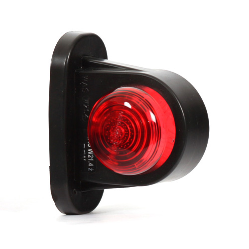 WAS 12/24V Red/White Low Outline Marker Lamp