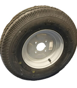 MP2166 500x10" 6 Ply 4 Stud 4" PCD Silver Wheel & Tyre