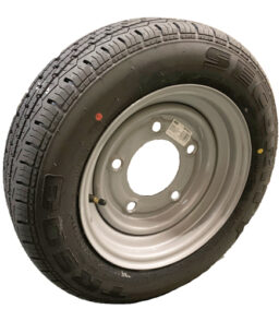 MP42217 12" 155/70R12C 5 Stud 6.5" PCD Silver Wheel & Tyre