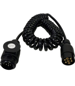 MP5889 3m 7 to 8 Pin Curly Conversion Lead - 7 Pin Plug To 8 Pin (13 Pin Type) Plug