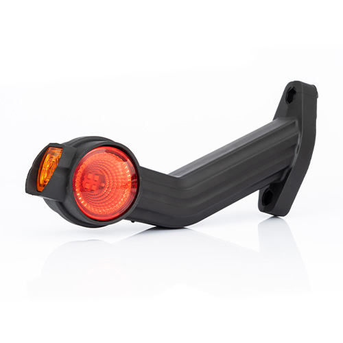 MP1696BR Fristom 12/36V RH 45° LED Red/White/Amber Outline Marker Lamp