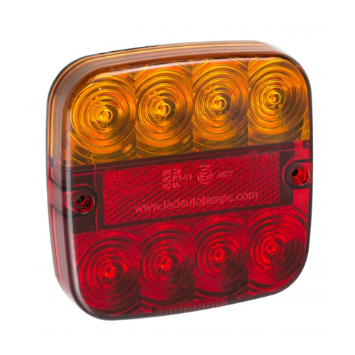 L99AR LED Autolamps 12V Square Combination Lamp