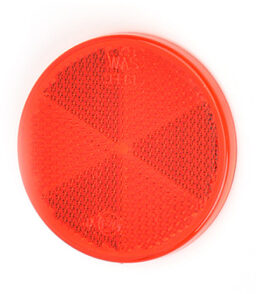 MP1631SSB WAS Round Red Reflector Self Adhesive