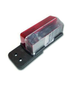 MP8195B AJBA 12V Red/White Bult Outline Marker Lamp with Bracket (FI.057.021)