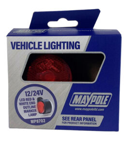 MP8702 WAS 10-30V LED Red/White Outline Marker Lamp Display Packed