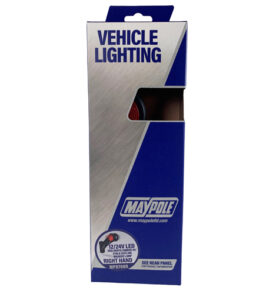 MP8708R WAS 9-36V LED 45° RH Red/White/Amber Outline Marker Lamp